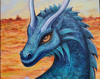 El dragón, obra de arte original