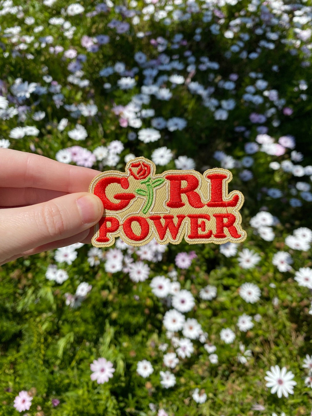 Girl Power Patch Feminism Patch Applique Embroidered Etsy