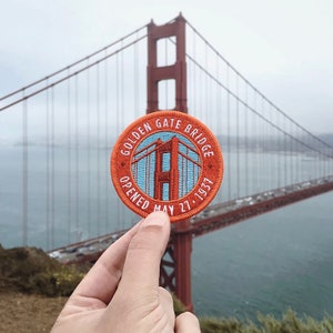 Golden Gate Bridge Patch - Iron On Patch - San Francisco patch - Nature patch - Hiking patch - San Francisco