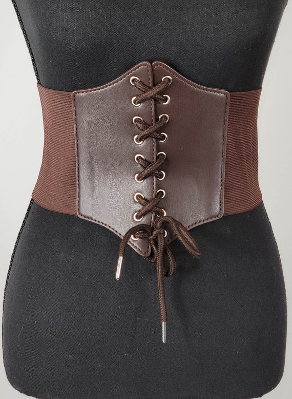 Lace up top waist belt