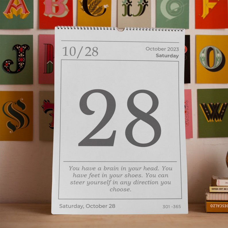 365 Inspirational Quotes Calendar Daily Inspirational Quotes - Etsy