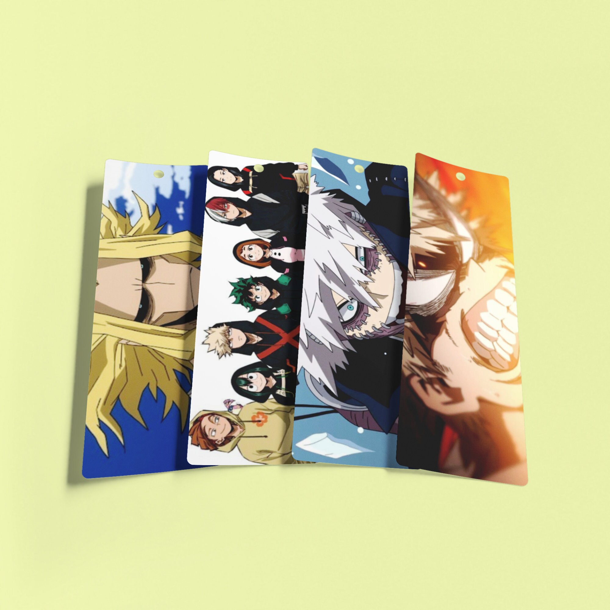 set of 6 my hero academia bookmarks bookmarks anime etsy