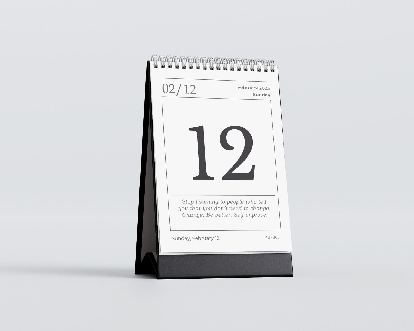 Daily Calendar 2023 Motivational Calendar 2023 Monthly Blank - Etsy