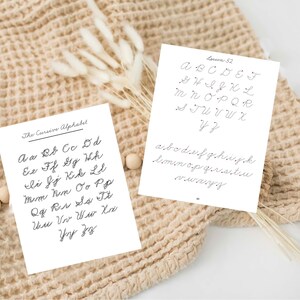 Cursive Workbook, Fine Art in Cursive Primer, Digital Download, Cursive ...