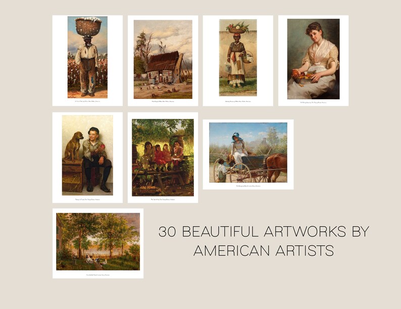 Fine Art Studies American Artists Picture Study Etsy