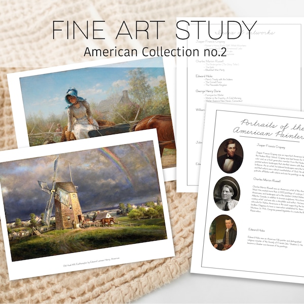 Fine Art Studies | American Artists | Picture Study | Charlotte Mason Art Study Prints