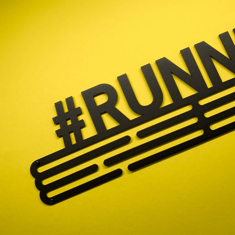 Runner – United Medals Sports Medal Hanger Display – Black Powder Coating image 5