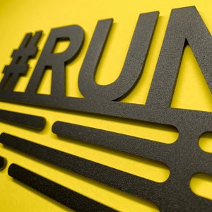 Runner – United Medals Sports Medal Hanger Display – Black Powder Coating image 8