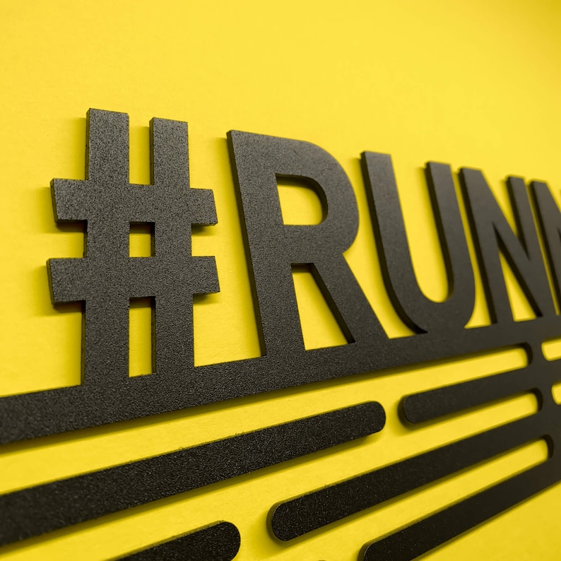 Runner – United Medals Sports Medal Hanger Display – Black Powder Coating image 6