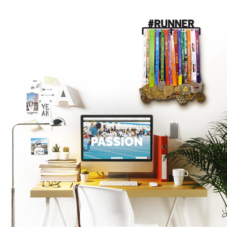 Runner – United Medals Sports Medal Hanger Display – Black Powder Coating image 4