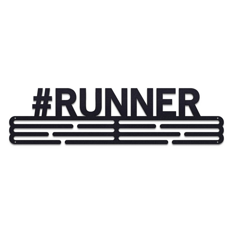 Runner – United Medals Sports Medal Hanger Display – Black Powder Coating image 2