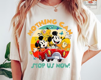Disney Mickey & Minnie's Runaway Railway Nothing Can Stop Us Now Shirt, WDW Magic Kingdom Disneyland Family Vacation Holiday Gift