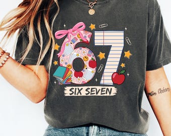 67 Days of School T Shirt, Funny I Survived Six Seven Days of School Shirt, End of School Year Shirt, Classroom 6 7 Shirt, Teacher Gift Idea