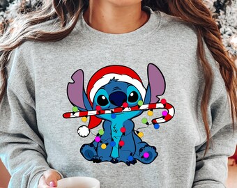 Lilo And Stitch Shirt, Lilo And Stitch Christmas, Stitch T-Shirt, Disney Christmas Shirt, Disney Sweatshirt, Christmas Shirt, Christmas Gift