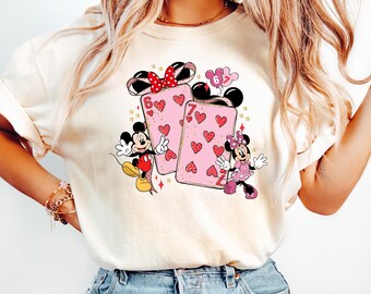 Mickey Minnie Six Seven Meme Valentine’s Day Shirt, Funny 6 7 Love Day Tee, Couple Matching Valentine Shirt, Meme Vday Sweatshirt Hoodie