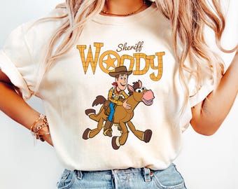 Disney Toy Story Sheriff Woody Shirt, Toy Story Characters Shirt, Disney Trip Shirt, Toy Story Country Shirt, Western Woody Shirt, Pixar Tee