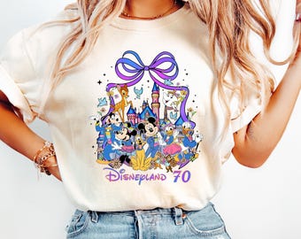 Disneyland 70th Anniversary Shirt, Disneyland Resort T-Shirt, WDW Family Vacation Sweatshirt, Mickey&Co Matching Sweater, Magic Kingdom Tee