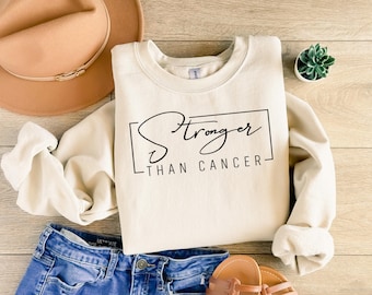 Stronger Cancer T Shirt, Stronger Than Cancer, Cancer Survivor TShirt, Cancer Warrior T-Shirt, Breast Cancer Shirt, Cancer Tee, Cancer Tee