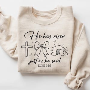 Easter Shirt, He Is Not Here He Has Risen, Christian Easter, Easter Sunday T-Shirt, Easter Gift, Easter Scripture T-shirts, Easter Outfit