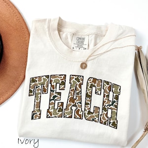 Comfort Colors® Leopard Teach Shirt, Cute Cheetah Teach Tshirt, Trendy Teacher Shirt, Teacher Appreciation Gift, Back To School Teaching