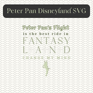 Disneyland SVG Peter Pan’s Flight Disneyland- SVG