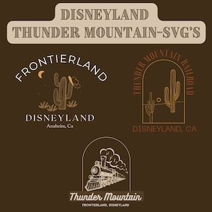 Disneyland Thunder Mountain-Pakiet SVG