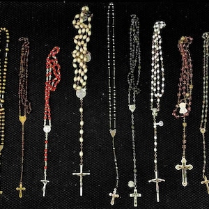 Lot of 9 Vintage Rosary Beads - Wholesale