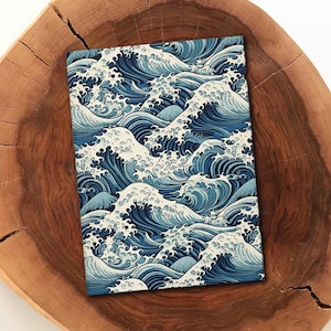 Ocean Waves Hardcover Journal | Nautical Notepad, Watercolor Stationery, Gift for Writers, Art Journal, Sea Lover&#39;s Diary