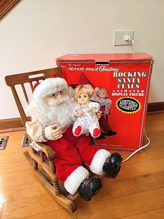 Telco Rocking Santa Claus Animated Motionette Display Figure
