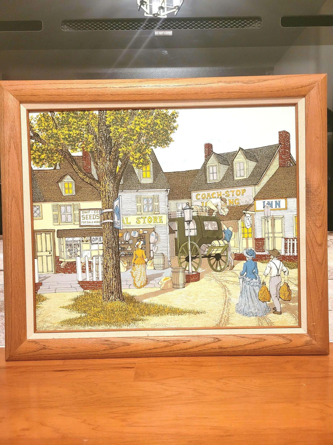Vintage Framed and Numbered H. Hargrove Oil Painting