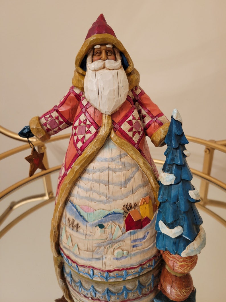 Jim Shore Dashing Through the Snow Heartwood Creek Santa Etsy