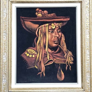 Vintage Black Velvet Painting.