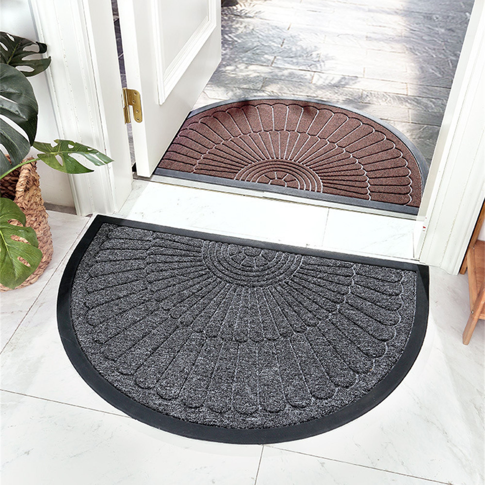 Indoor Doormat Half Round Entryway Rug Door Mats Indoor - Temu