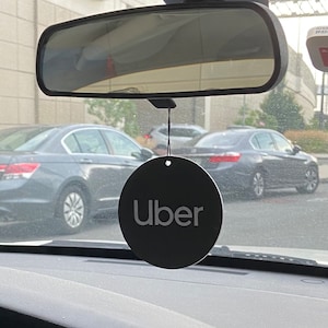 Uber Air Freshener, Uber related gift for drivers, Rear View Mirror Charm, Car Scent Hanging Freshie (3 Pack)