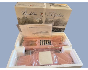 Vintage Telemania 1959 Rosa Cadillac Eldorado Bil Fasttelefon NY ALDRIG ANVÄND