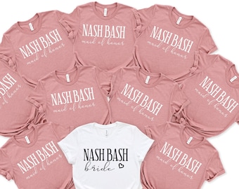 Nash Bash Bachelorette Party Shirts: Western Bridesmaid Shirts
