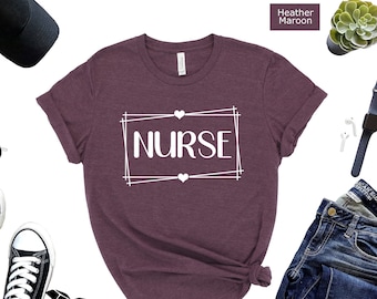 Retro Nurse T-Shirt: Leopard RN Superhero Tee