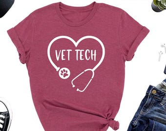 Future Veterinarian T-Shirt, Vet Tech Animal Lover Gift
