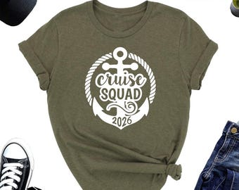 Cruise Squad 2026 Family Trip Shirt, Matching Family Travel Apparel