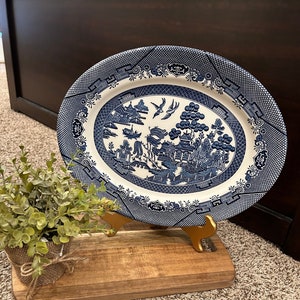 Churchill Blue Willow X Blue Willow Platter