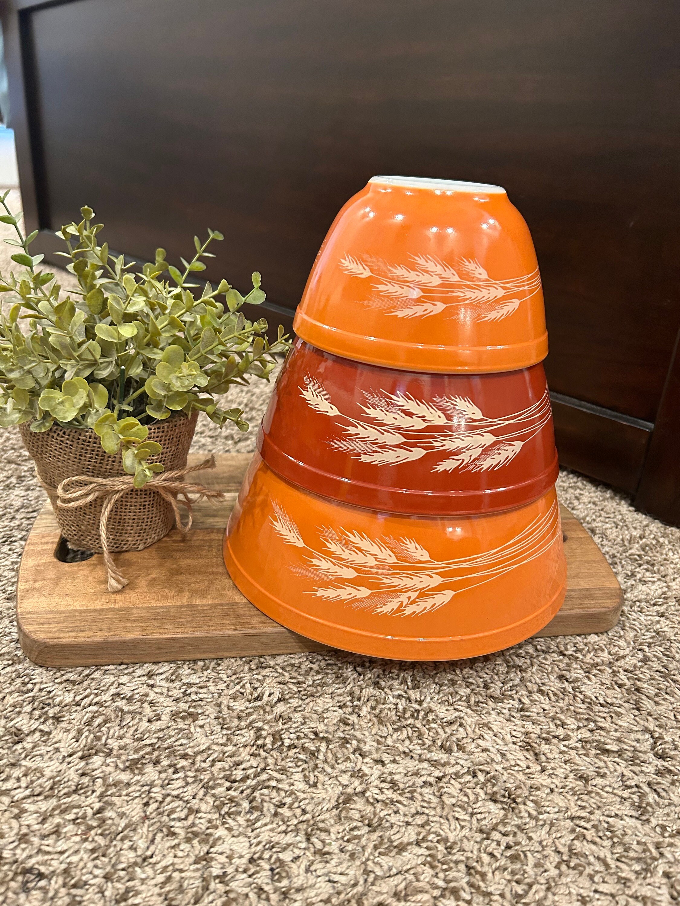 Pyrex Autumn Harvest 3-pc Mixing Bowl Set - Pyrex Mixing Bowls Set  display picture 1