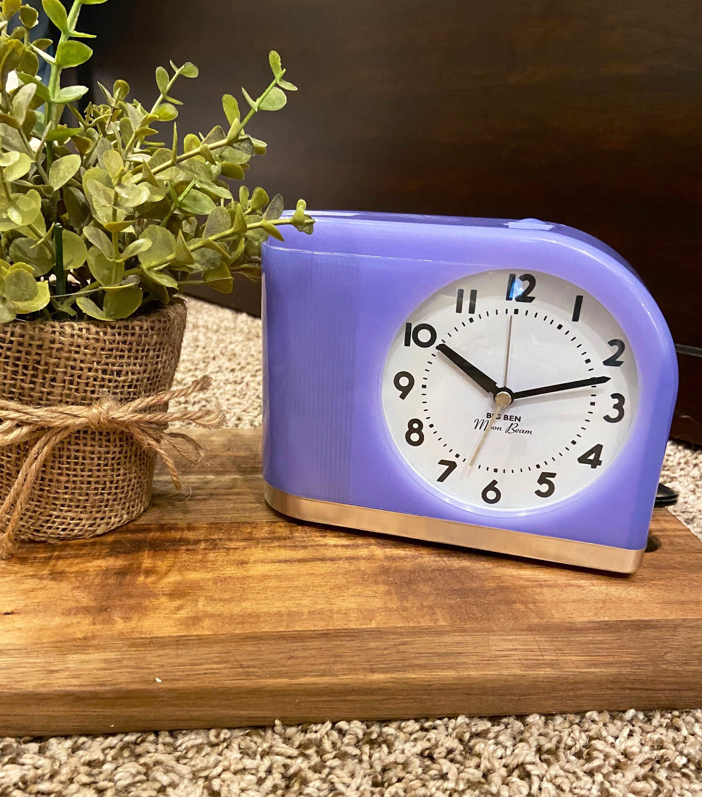 Big Ben Moon Beam Retro Lavender Alarm Clock. Art Deco Purple. - Etsy