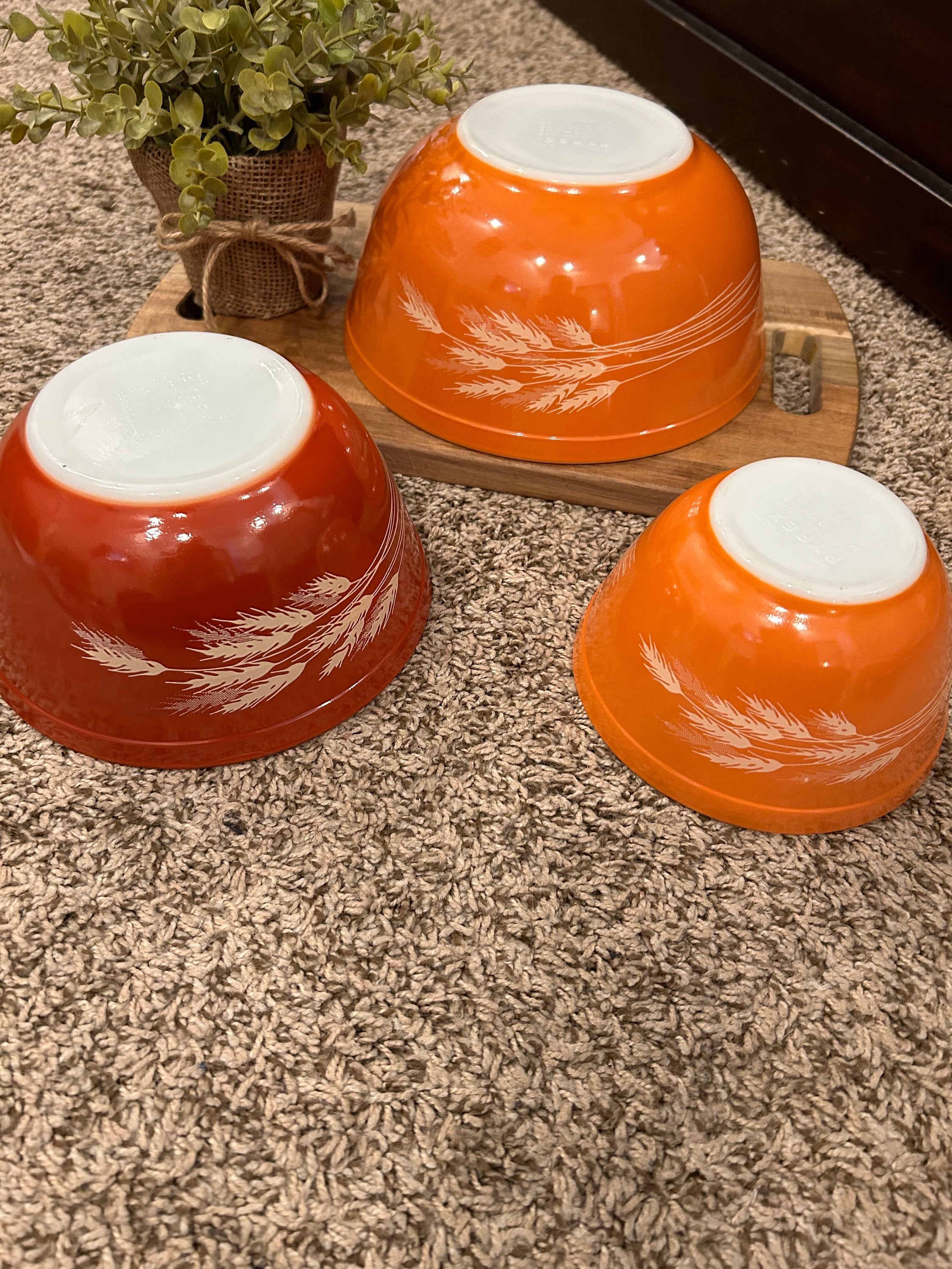 Pyrex Autumn Harvest 3-pc Mixing Bowl Set - Pyrex Mixing Bowls Set  display picture 1