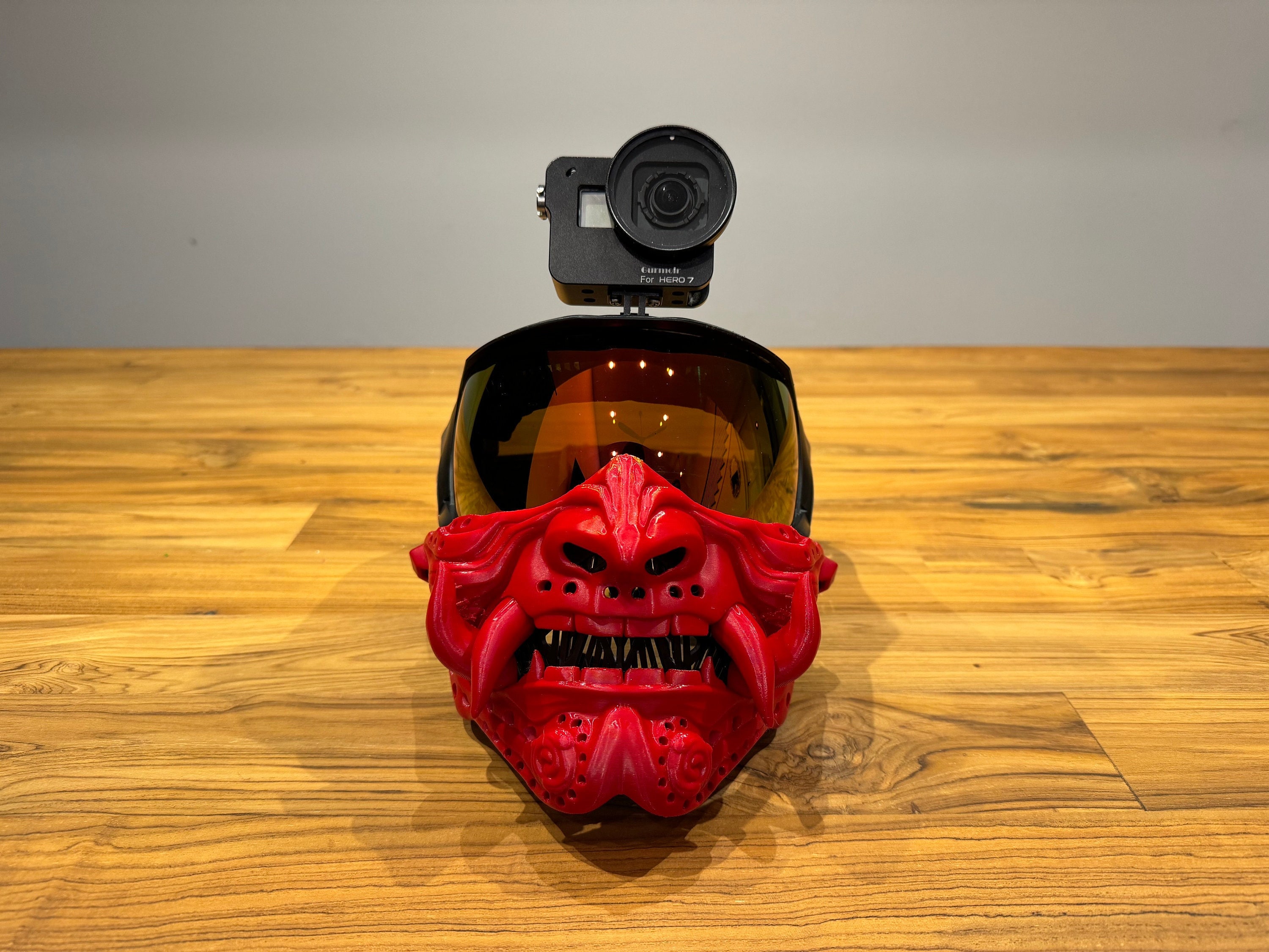 Samurai Oni Paintball, Airsoft, Cosplay Mask Accessory Etsy