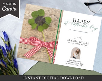 Real Estate St. Patrick's Day Card: Realtor Marketing (Digital Template)