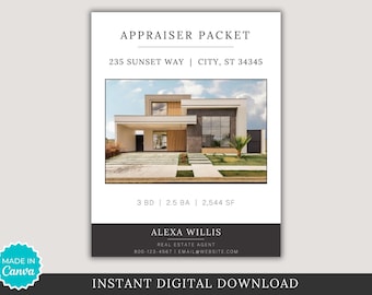 Real Estate Appraiser Packet: CMA Canva Template (Digital Download)