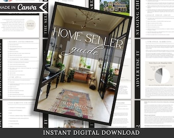 Real Estate Home Seller Guide: Canva Template (Digital Download)