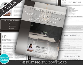 Real Estate Expired Listing Packet - Canva Template (Digital Download)