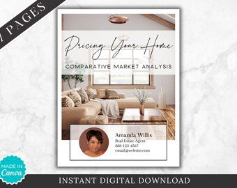 Real Estate CMA Packet - Listing Presentation - Canva Template (Digital Download)