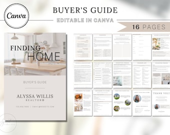 Home Buyer Guide: Real Estate Client Welcome Packet (Canva Template)